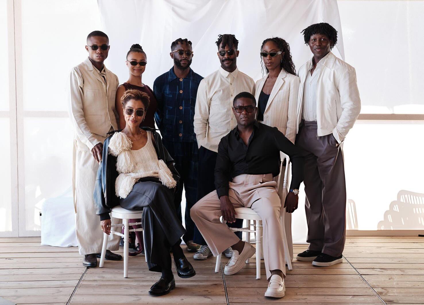 Clarissa film cast including Sophie Okonedo, David Oyelowo, India Amarteifio, Toheeb Jimoh, and directors Arie and Chuko Esiri at Cannes Film Festival.
