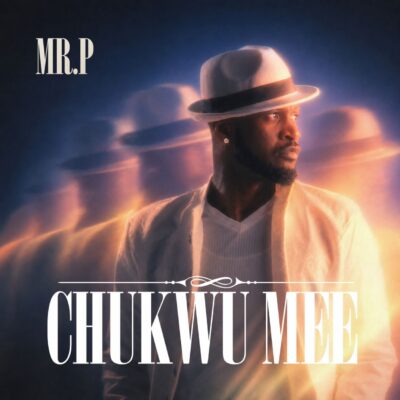 Mr P wearing a white fedora hat and jacket on the cover art for Chukwu Mee