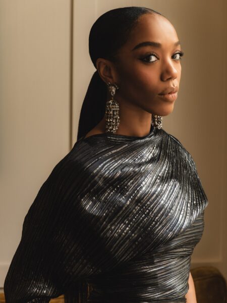 Naomi Ackie Was Anything but Basic in Sculptural Schiaparelli at Paris Fashion Week