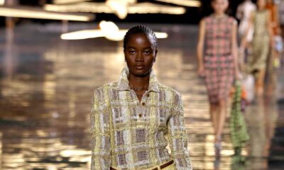 Rachael Ojuromi walking the Chanel Spring Summer 2027 runway at the Grand Palais in Paris.