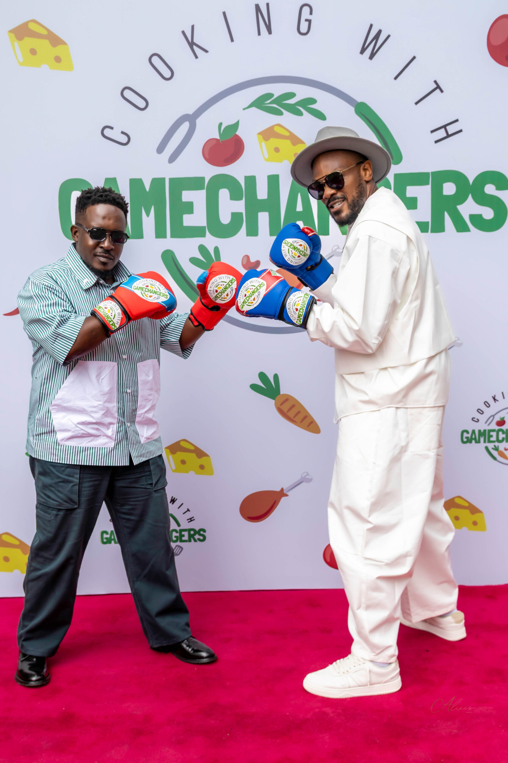 Daniel Etim Effiong Battles M.I Abaga in a fierce Cook-off at the Premiere of Cooking with GameChangers’ Season 2