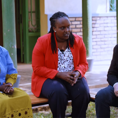 Bill Gates in Rwanda. Photo by Jean Biziman for Gates Foundation